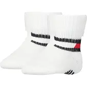 Tommy Hilfiger Strumpor m. Halkskydd - 2-pack - Baby Flagga - Vi - - 15/18 - Strumpor