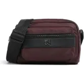 HUGO Twill crossbody bag with stacked-logo hardware