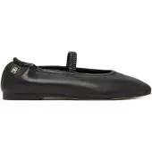 Tommy Hilfiger Leather Elasticated Strap Ballerinas