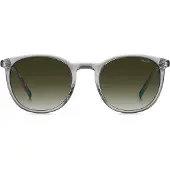HUGO Transparent-grey sunglasses with green logo