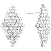 By Jolima Pointy Small Crystal Earring Steel
