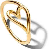 Pandora ESSENCE guld-platerad hjärtring 164361C00-50