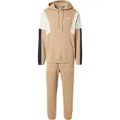 Nike Träningsoverall 'CLUB FLEECE' beige / elfenben / mörkblå / vit