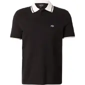 Armani Exchange T-shirt ljusgrå / svart / vit
