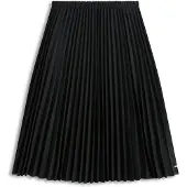 Tommy Hilfiger Pleated Check Wool Blend Midi Skirt