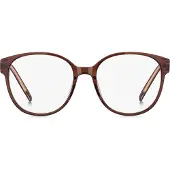 BOSS Transparent-burgundy optical frames with Double B monogram