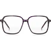 HUGO Violet-horn optical frames with temple logo