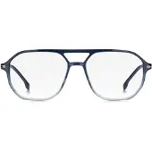 HUGO BOSS Degradé-blue optical frames with silver-tone trims