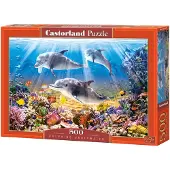 Castorland Dolphins Underwater 500 pcs, 500 styck, Flora och fauna, 9 År