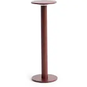 HAY LED-batteridriven bordslampa HOST PORTABLE, rostrot, 30 cm, IP44 dimbar, Röd, Vardagsrum / matsal, Aluminium / grå / zink, Modern