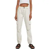 Urban Classics Cargojeans vit denim