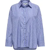 ONLY Blus 'ONLOregon' ljusblå / violettblå / vit