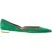 AQUAZZURA Maia Ballerinaskor i Grön Mocka