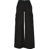 Urban Classics Twill Cargo Byxor Med Hög Midja