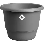 Elho Pot de fleurs Amiga Rond 47 - Noir - Ø 47 x H 35 cm - Extérieur - 100% recyclé svart