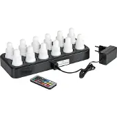 Duni LED-lampor , varmvita, uppladdningsbara - med 12 st.