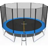 FunFit Trampolin 844 med skyddsnät utomhus 13,5 FT 404 cm