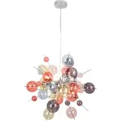 Naeve Glas pendellampa Explosion, dimbar, Multifärgad, Vardagsrum / matsal, Glas, Pendellampa