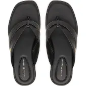 Tommy Hilfiger Leather Toe Post Flat Sandals