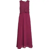 Vila Milina Lace ärmlös Midiklänning