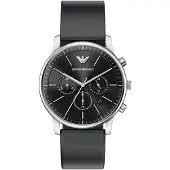 Giorgio Armani Analog klocka svart / silver