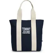 Tommy Hilfiger Tommy Jeans Textured Logo Canvas Tote Bag