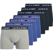 Jack & Jones Boxershorts 'JACDanny' nattblå / royalblå / gråmelerad / vit