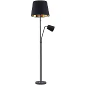LINDBY Golvlampa Efalia , Svart, Vardagsrum / matsal, Metall, Modern, Golvlampa