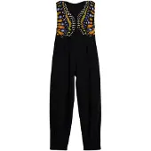 Desigual Jumpsuit royalblå / grön / orange / svart