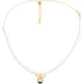 Swarovski Halsband guld / vit