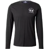 La Martina T-shirt ljusgrå / svart