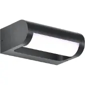 CMD LED utomhus vägglampa 9052, Svart, Aluminium / grå / zink, Modern, LED-vägglampa utomhus
