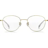 BOSS Gold-tone optical frames with tubular temples