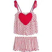 Rockett St George Kort pyjamas röd / vit