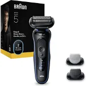 Braun Series 5 52-B1650s rakapparat svart/blå
