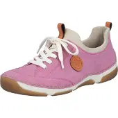 Rieker Låg sneaker ljusrosa / vit