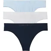 Calvin Klein Underwear String marinblå / pastellblå / vit