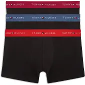 Tommy Hilfiger 3 Pack Signature Logo Contrast Waistband Trunks