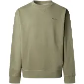 Pepe Jeans för män. PM5800154 Sweatshirt Geo Small Logo grön (XL), Casual, Bomull