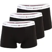 Tommy Hilfiger 3 Pack Signature Logo Contrast Waistband Trunks