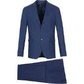 Suitable Argon Kostym Slim-Fit Indigo Blå Storlek