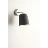 Casablanca Design vägglampa Clavio, dimbar, Aluminium / grå / zink, Vardagsrum / matsal, Keramik, Modern, Vägglampa, vägglampa inomhus