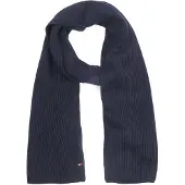 Tommy Hilfiger Ribbstickad Halsduk Marinblå Blå Mörkblå
