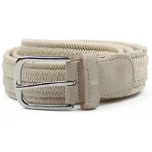 Profuomo Vaxat Vävt Bälte Kräm Beige Off-White Storlek