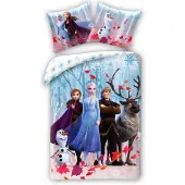 MCU Disney Frost sängkläder med Elsa, Anna, Kristoffer, Olaf & Sven