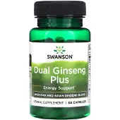 Swanson Health Dubbel Ginseng Plus, 60 Kapslar