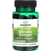 Swanson Health Glucohelp, Banabaextrakt, 1,33 mg, 60 mjukkapslar