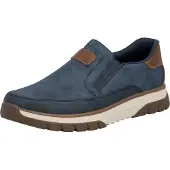 Rieker Slip-in kräm / marinblå / konjak