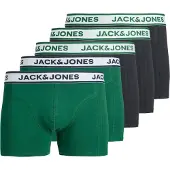 Jack & Jones Boxershorts 'JACNolan' grön / svart / vit