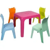 Garbar Jan Frog 1 Lekbord Med Stolar Set